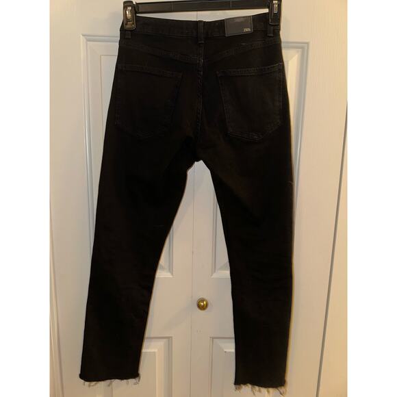 ZARA Distressed Black Jeans 4 - Picture 3 of 3